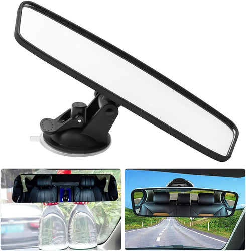 Rear View Mirror, Adjustable Car Interior Rear View Mirror Car Seat Child Safety Mirror for Universal Cars Trucks SUV-9.64 x 2.6 inch (White)...