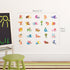 DECOWALL DS4-8002 Animal Alphabet Kids Wall Stickers Wall Decals Peel and Stick Removable Wall Stickers for Kids Nursery Bedroom Living Room (Smal...