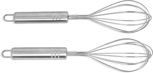 Simpli-Magic Cooking Utensils Stainless Steel, 2 Pack Bundle, Egg Beater, Whisk...