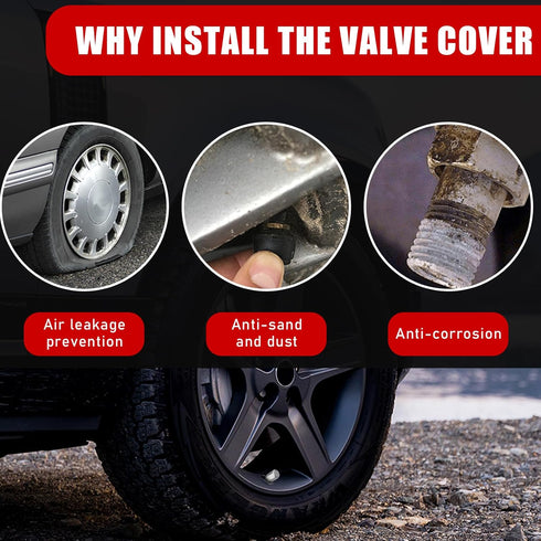Zicine 12 PCS Car Tire Valve Stem Caps, Aluminum Alloy Wheel Valve Covers with Rubber O-Ring, Corrosion Resistant Leak-Proof Tire Air Cap Set, Uni...