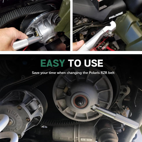 Xislet RZR Belt Changing Tool, Belt Removal Tools Kit Compatible with Polaris RZR 800S 900S 1000 XP4 Turbo / 2006-2018 Polaris Sportsman 500 570 8...