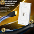 TNP HDMI Wall Plate (1 Port, White) HDMI Face Plate Socket Insert Jack Outlet Panel Mount Support 4K 60Hz HDR ARC/eARC Full HD 3D Ethernet High Sp...