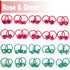 WillingTee 120pcs (60 pairs) Mix Colors GElastic Hair Ties Soft Rubber Bands Hair Bands Holders Pigtails Accessories for Girls Infants Toddlers Ki...