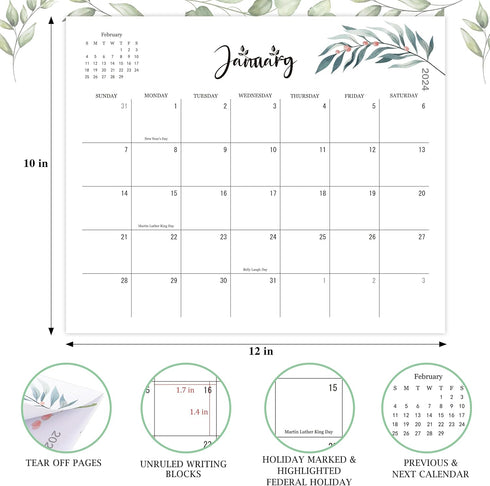 2024 Magnetic Calendar for Fridge -18 Month Fridge Calendar Paper from Jan.2024 to Jun.2025.Refrigerator Calendar for Home & Office Organization 1...