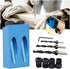 14Pcs Pocket Hole Jig Kit, 15 Degree Woodworking Inclined Hole Jig with 6/8/10mm Drill Bits for Carpentry Woodworking Angle Drilling Holes...
