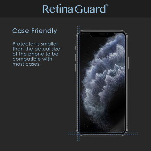 Anti Blue Light Tempered Glass Screen Protector with Sliver Ion for iPhone 14 Pro Max, SGS and Intertek Tested, Blocks Excessive Harmful Blue Ligh...