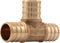 SharkBite 3/4 Inch Crimp Tee, Brass Plumbing Fitting, PEX Pipe, PE-RT, UC370LFA...