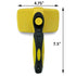 Self-Cleaning Grooming Brush for Dogs and Cats, Retractable Bristles for Easy Hair and Fur Removal - 7.5" Size...