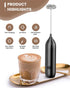 Frother Wand Rechargeable, Milk Frother Rechargeable USB-C with Stainless Steel Whisk Powerful Coffee Frother for Coffee Latte, Cappuccino, Mocha,...
