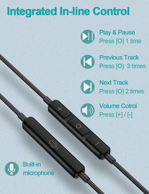 DUKABEL USB PC Earbuds, USB Gaming Earbuds with Mic for PC/PS4/PS5, Black Noise canceling Wired Headphones with Remote for Music, Video Calls, Bro...