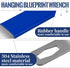 Hanging Clamps Blueprint Power Wrench Stainless Steel Document Tool, 0.98 x 7.87 Inch...