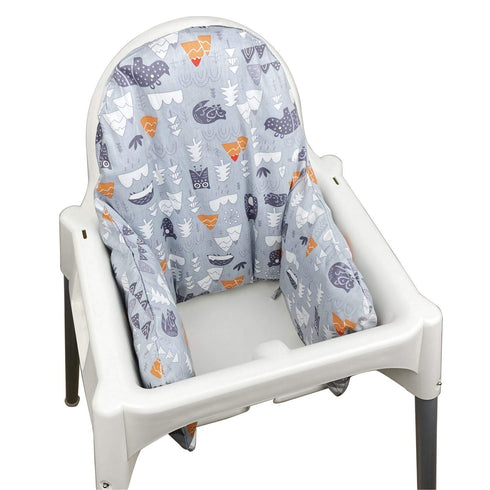 ZARPMA Inflatable Inner Cover for IKEA Antilop Highchair,Cotton Fabric (Not Included Inflatable Inner,Cover Only) (Grey)...