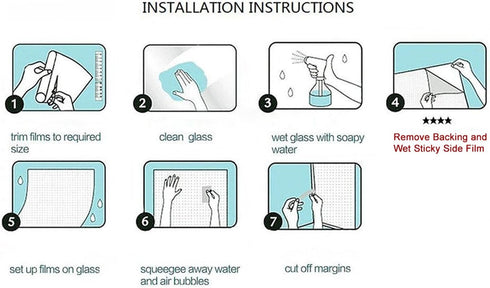 Blackout Window Film, Static Cling Window Tint 100% Light Blocking No-Glue Window Cover for Home Privacy, Room Darkening, Nap Time, Aquarium, Baby...