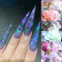 Iridescent Glitter Nail Art Sequins Holographic 3D Irregular Ultra Thin Nail Art Glitter Flakes Design Shiny Mermaid Nail Glitter Slices Resin Acr...