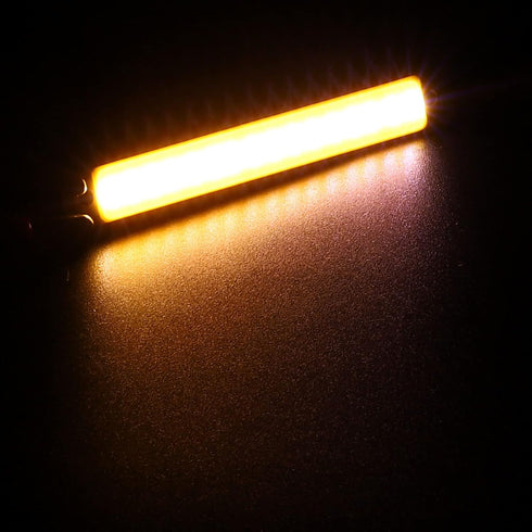 PATIKIL 1W DC 3-3.7V LED Chip Bulb,Aluminum COB Lamps Bulb Warm White Light 3000K 100LM 300mA 60x8mm for Home Reading, Landscape Light - 3 Pack...