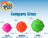 Hartz DuraPlay Ball Squeaky Latex Dog Toy, Neon Green, Neon Pink & Neon Orange, Large 3 Count Pack...