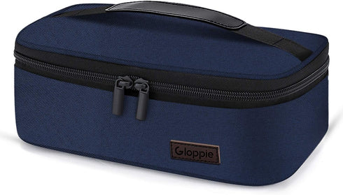 Gloppie Mini Lunchbox Small Lunch Bag for Men Women Insulated Lunch Box Thermal Lunch Boxes Adult Portable Cooler Bags Reusable Snack Bag, Blue...