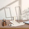 Book Stand for Reading, Adjustable Reading Rest Book Holder, Documents Holder, Sturdy Typing Stand for Recipes Textbooks Tablet Music Books(Milky ...