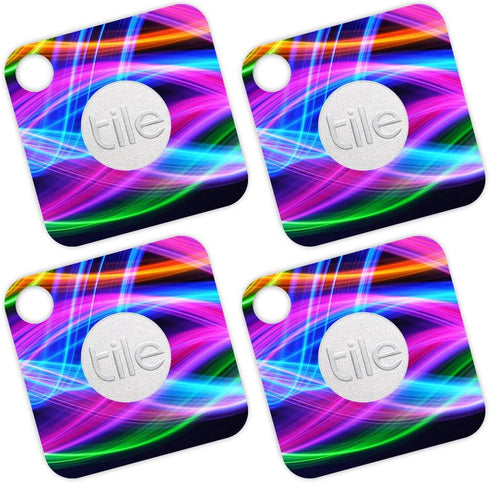 MightySkins Skin Compatible with Tile Mate - Light Waves | Protective, Durable, and Unique Vinyl Decal wrap Cover | Easy to Apply, Remove, and Cha...