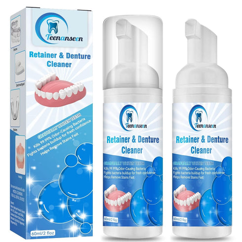 Aligner Cleaner, Denture Cleaner and Whitener Paste Foam Perfect for Sports Mouth Guard and Denture, Fast-Acting Alternative to Retainer Cleaner T...