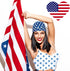 12 Pieces Independence Day American Flag 50 Star Stencil Template 3 Size Patriotic Star Stripe Stencils Memorial 4th of July Reusable DIY Painting...