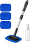 AstroAI Windshield Cleaner, Microfiber car Window Cleaner with 4 Reusable and Washable Microfiber Pads and Extendable Handle Auto Inside Glass Wip...