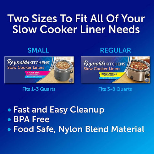 Reynolds Kitchens Slow Cooker Liners, Small (1-3 quart), 5 Count...
