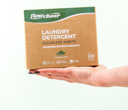 Laundry Detergent Sheets, 200 Loads, powerful with Bio-enzymes and Plant-Based, No Plastic Jug, Eco Friendly, All Washing Machines, True Clean, Fr...