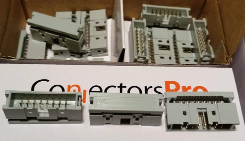 Pc Accessories - Connectors Pro 10-Pack 2X8 16P Dual Rows 2.54mm Shrouded IDC Male Header, 16 Pins Connectors...