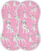 Dalmatian Dogs On Pink Muslin Burp Cloths for Baby 2 Pack 100% Cotton Baby Washcloths Bibs for Boy Girl...