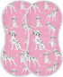 Dalmatian Dogs On Pink Muslin Burp Cloths for Baby 2 Pack 100% Cotton Baby Washcloths Bibs for Boy Girl...