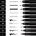 Craft 'n' Beyond Calligraphy Brush Pens Pack of 10 Markers for Hand Lettering, Art Drawing, Sketching, Scrapbooking, Journaling - Beginner Kit wit...