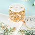 YOUBEIYEE 16.4 Feet Gold Plated Chain for Jewelry Making Brass Sequin Link Chain Roll White Daisy Chain Necklace Bracelet DIY for Women...
