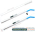 Big Drinking Straws Reusable 12" Extra Long 8mm Extra Wide Food-Grade 18/8 Stainless Steel Silicone Elbows Tips for Smoothie Milkshake Cocktail Ju...