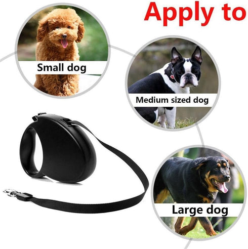 Auto Retractable Dog Leash Explore Training Lead - 10 Ft/16.6Ft Pet Dog Walking Running Rope...