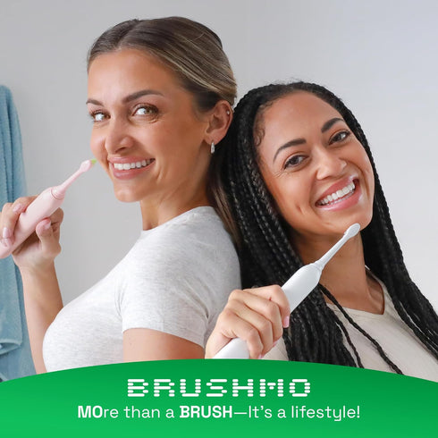 Brushmo Total Clean Replacement Toothbrush Heads, Compatible with Philips Sonicare Click-on Electric Toothbrush Handles, 8 Standard Replacement He...