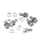 binifiMux 6-Pack Motorcycle Battery Terminal M6 x16mm Bolt Square Nut Kit Stainless Steel 304...
