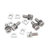 binifiMux 6-Pack Motorcycle Battery Terminal M6 x16mm Bolt Square Nut Kit Stainless Steel 304...