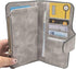Soft PU Leather Trifold Women's Fashion Wallets Card, Coin Organizer Buckle Opening Lady Clutch (Gray)...