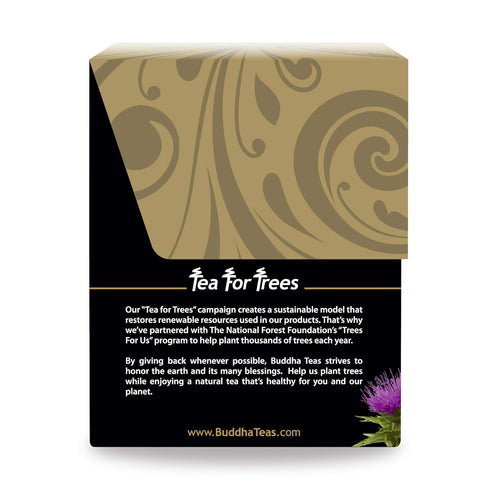 Buddha Teas - Organic Milk Thistle Tea - Herbal Tea - Promote Cleansing & Wellness - With Antioxidants & Minerals - Clean Ingredients - Caffeine F...