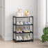 4 Tier Small Shoe Rack, Narrow Stackable Kids Toddler Adult Shoe Storage Organizer Shelf for Closet Floor Entryway Bedroom, Space Saver Shoe Rack ...