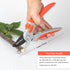 Bypass Pruning Shears - 8" Garden Shears Pruning, Heavy Duty Garden Clippers Handheld with Orange Adjustable Grip, Gardening Pruners Tool for Trim...