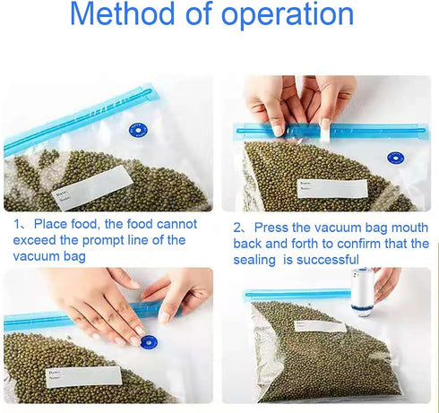 Sous Vide Bags 25Pcs, Reusable BPA Free Vacuum Sealer Bags Vacuum Food Storage Bags for Cooking/Food Storage/Microwave Heating - 3 Size 18Pcs Vacu...