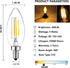 12 Volt LED Candelabra Bulbs E12 Light Bulb 40 Watt Replacement Soft White 3000K, Low Voltage 12V 24V Candelabra Light Bulbs for RV, 3 Pack...