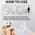 Pet Bath Wipes for Dogs and Cats 6 PCS?Dog wipes thickened material Cleaning Deodorizing Bathing Wipes Dog washing gloves Nourishing Grooming Fur?...
