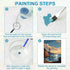 Paint by Numbers kit for Adults Framed, Bridge DIY Oil Painting for Gift Acrylic Adult Paint by Number Kits, Landscape Pictures Drawing Paintwork ...
