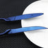 Flatware Set 18/10 Stainless Steel Mirror Polished Blue Cutlery - Silverware Utensil Set of Serrated Steak Knife Dinner Fork Knife Spoon Salad For...