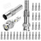DAIERTEK 24pcs RG59 RG6 BNC Connectors Male Solderless BNC Compression Connector Screw On Coaxial Terminal for CCTV Security Surveillance Camera C...