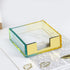 Acrylic Sticky Notes Dispenser Stylish Double Colors Memo Pads Holder Desk Organizer for 3×3 Inches Sticky Note Pads (DC-1)...
