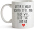 YouNique Designs 11 Year Anniversary Coffee Mug for Her, 11 Ounces, 11th Wedding Anniversary Cup For Wife, Eleven Years, Eleventh Year, 11th Year...
